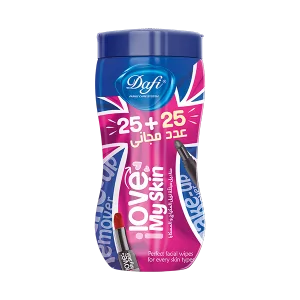 دستمال مرطوب آرایش کمر باریک ۵۰ برگی دافی